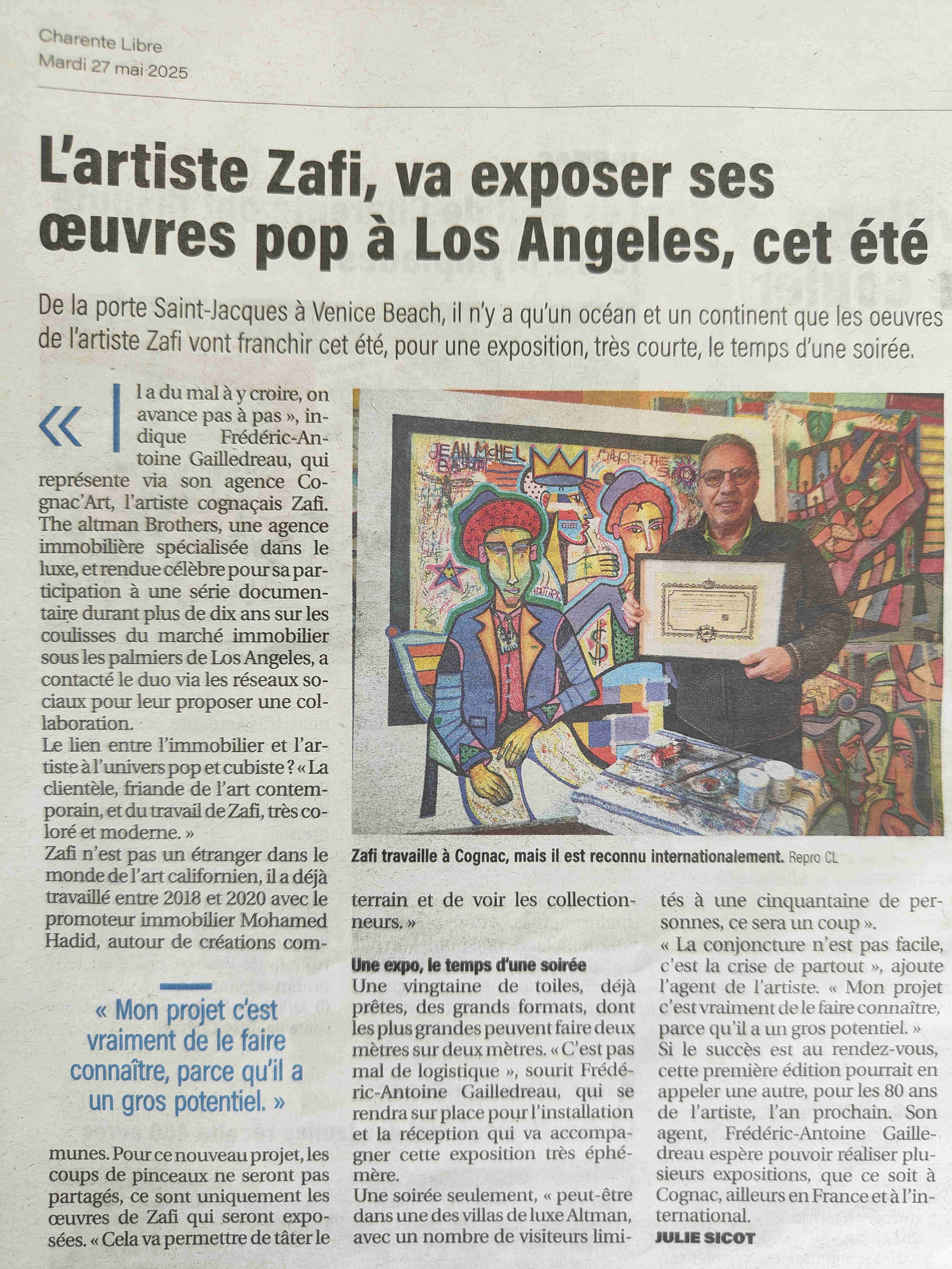 Zafi à Los Angeles 2025